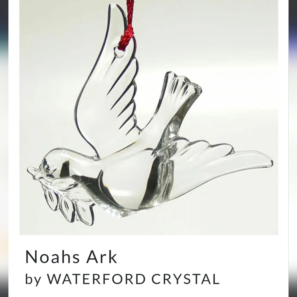 NWT WATERFORD MARQUIS DOVE CRYSTAL NOAHS ARK NIB‎